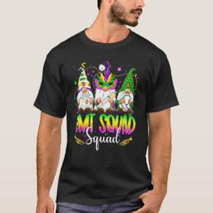 Funny Three Nordic Gnomes Emt Squad Mardi Gras Car T-Shirt
