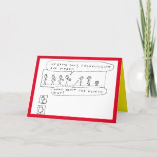 Funny Three Wise Men Gifts Joke Holiday Card