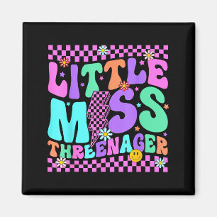 Funny Threenager Happy 3rd Bday Party 3 Years Old  Magnet