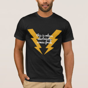 Funny Thunder et Chemise de la foudre T-shirt co