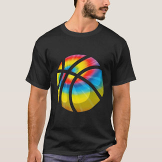 Funny Tie Dye Basketball Gift Cute Trippy Hippy Bo T-Shirt