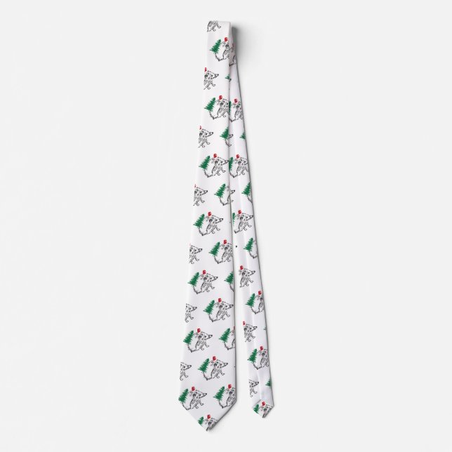 Funny Tie Santa Hedgehog (Front)
