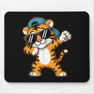 Funny Tiger Boys Kid Girls Toddler Tiger Lover Dab Mouse Pad