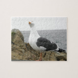 Funny Tilt Head Seagull Jigsaw Puzzle