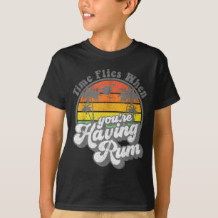Funny Time Flies When You're Having Rum Beach Cute T-Shirt