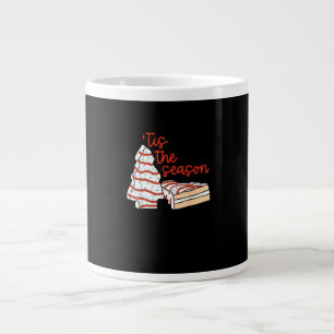 Funny Tis The Season Design Christmas Tree Large Coffee Mug