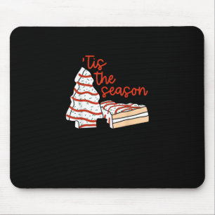 Funny Tis The Season Design Christmas Tree Mouse Pad