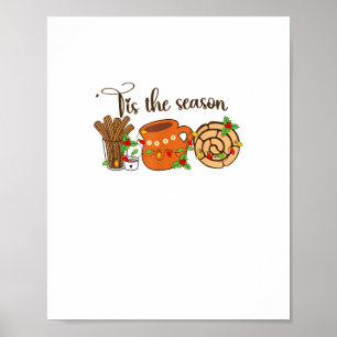 Funny Tis The Season Mexican Christmas Latino Cute Poster