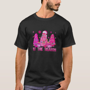 Funny Tis The Season Pink Christmas Tree Cakes Deb T-Shirt
