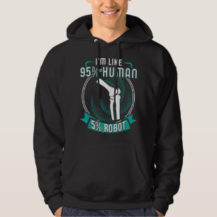 Funny Titanium Knee Replacement Surgery Get Well G Hoodie