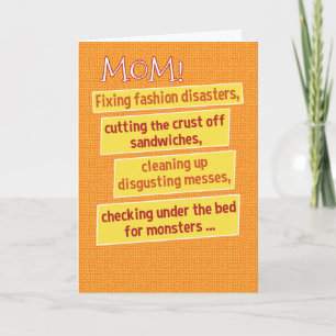 Funny To-Do List Mother's Day Card