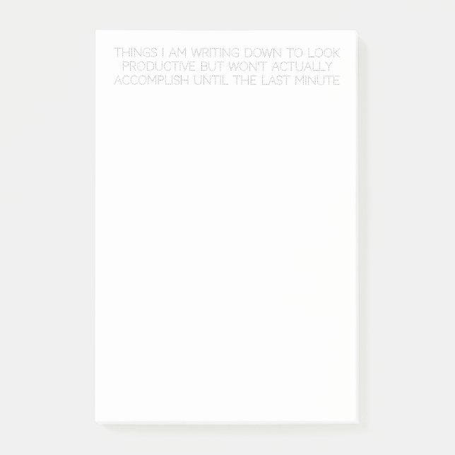funny to-do list post-it notes (Front)
