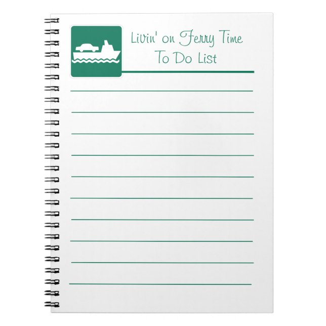 Funny To Do Reminder List Notebook (Front)