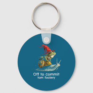 Funny To Frog Saying Off Commit Tom Keychain