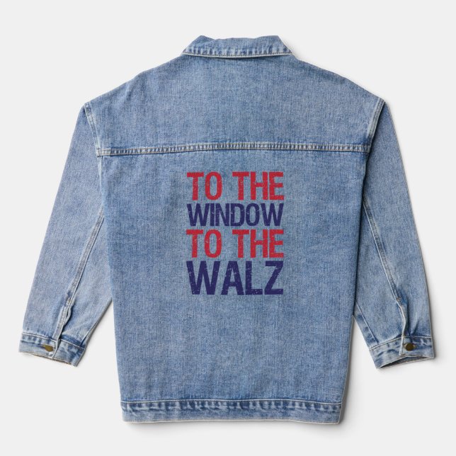 Funny To The Window To The Walz Denim Jacket (Back)