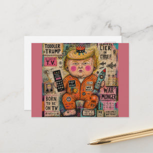 Funny Toddler President Postcard