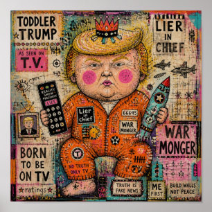 Funny Toddler President Poster