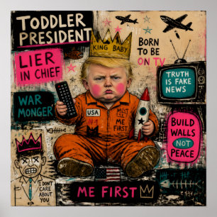Funny Toddler President Poster