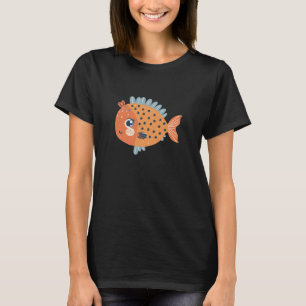 Funny Toddler Puffer Fish Costume for Boys and Gir T-Shirt