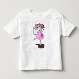 Funny Toddler T-shirt Ballerina Mouse Ballet Dance