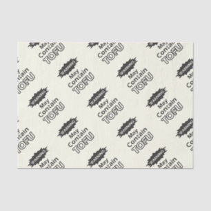 Funny Tofu themed Tissue Paper