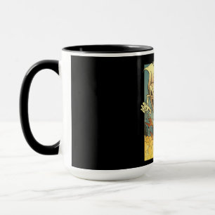 Funny Toilet Paper Monster Japanese Style Mug