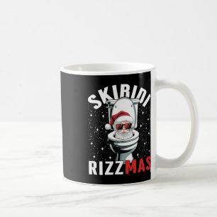 Funny Toilet Santa Skibidi Rizzmas White Elephant  Coffee Mug
