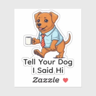 Funny Toller Retriever Dog Business Suit Coffee