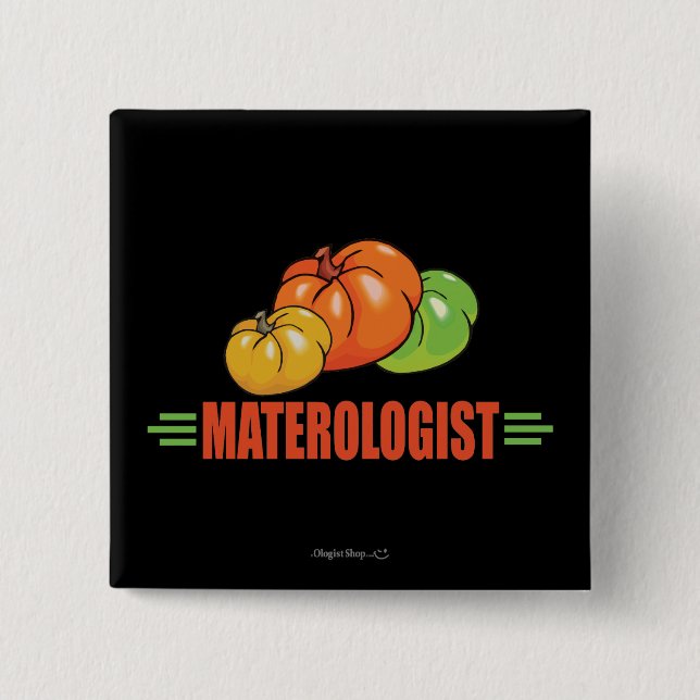 Funny Tomatoes 2 Inch Square Button (Front)