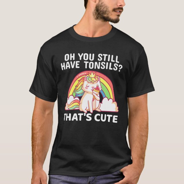 Funny Tonsil Removal Surgery Recovery Gift Tonsill T-Shirt (Front)