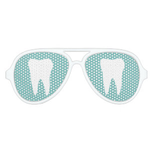 Funny tooth logo party shades for dentist practice