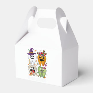 Funny Tooth Teeth Dental Squad Spooky Halloween Vi Favor Box