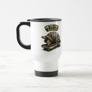 Funny Tortoise On The Road Again Travel Mug