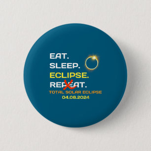 Funny Total Solar Eclipse America Totality 2 Inch Round Button