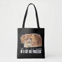 Funny Tote Bag Cat LOVER'S Tote Bag 