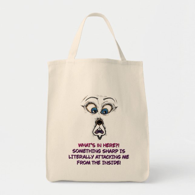 Funny Tote Bag Illustration  (Front)