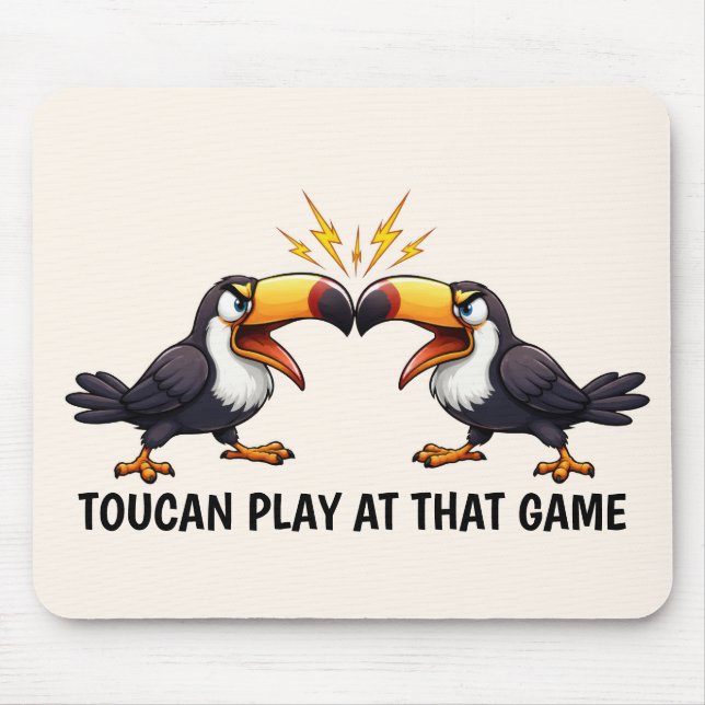 Funny Toucan Mouse Pad (Front)
