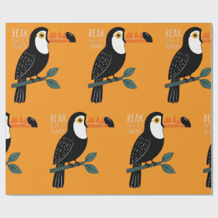 Funny Toucan Pun Beak Cause It's Funny Wrapping Paper