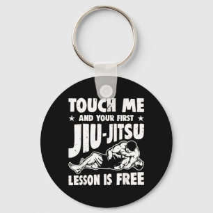Funny Touch BJJ Brazilian Jiu Jitsu MMA Jujitsu Keychain