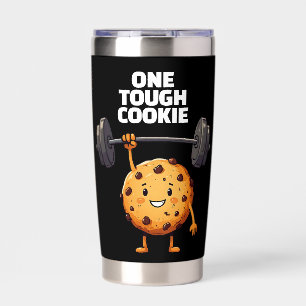 Funny Tough Cookie Lifting Barbell Insulated Tumbler