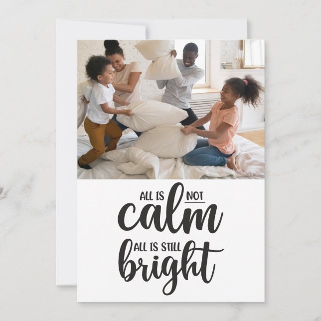 Funny Tout n'est pas calme Cinq Photo Carte de vac (Devant)