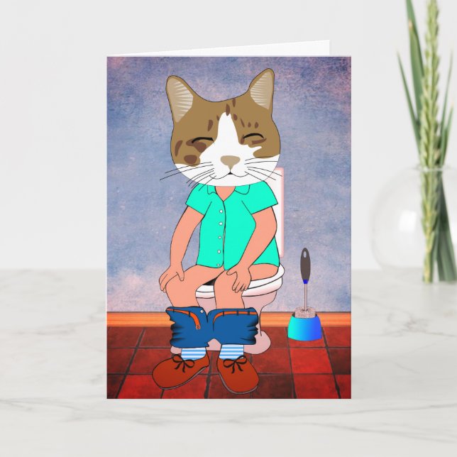 FUNNY TOUTE OCCASION CHAT SUR CARTES DE SALUT DE T (Devant)