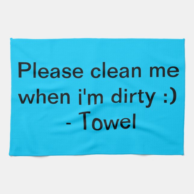 Funny towel! kitchen towel (Horizontal)