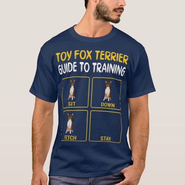 Funny Toy Fox Terrier Guide To Training Dog T-Shirt (Front)