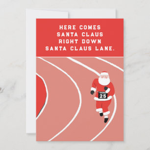 Funny Track and Field Christmas Cards