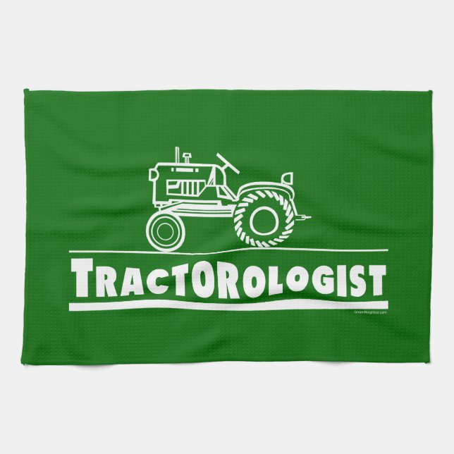 Funny Tractor Kitchen Towel (Horizontal)
