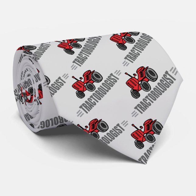 Funny Tractor Tie (Rolled)