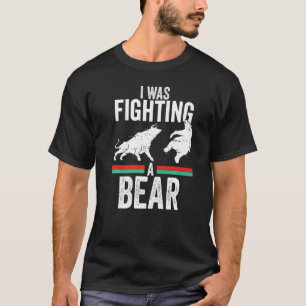 Funny Trader Bull Bullish Crypto I Was Fighting A  T-Shirt