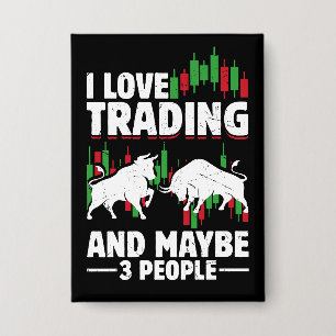 Funny Trading Quote Bull & Candlestick Daytrading 