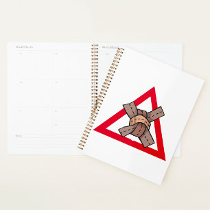Funny Traffic Jam Knot Warning Road Sign  Planner